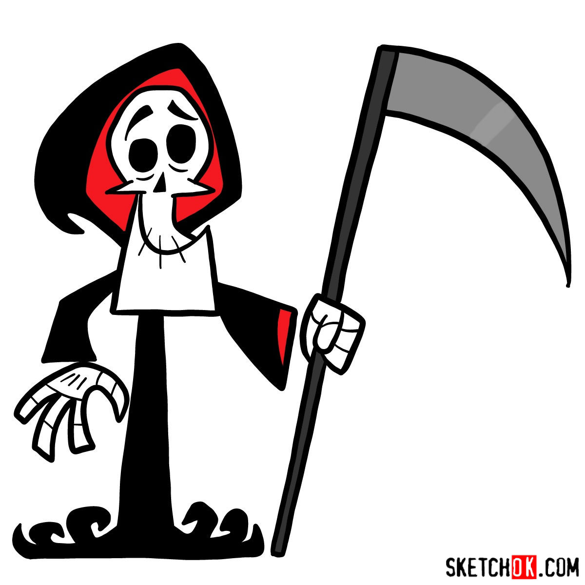 grim reaper billy and mandy drawings