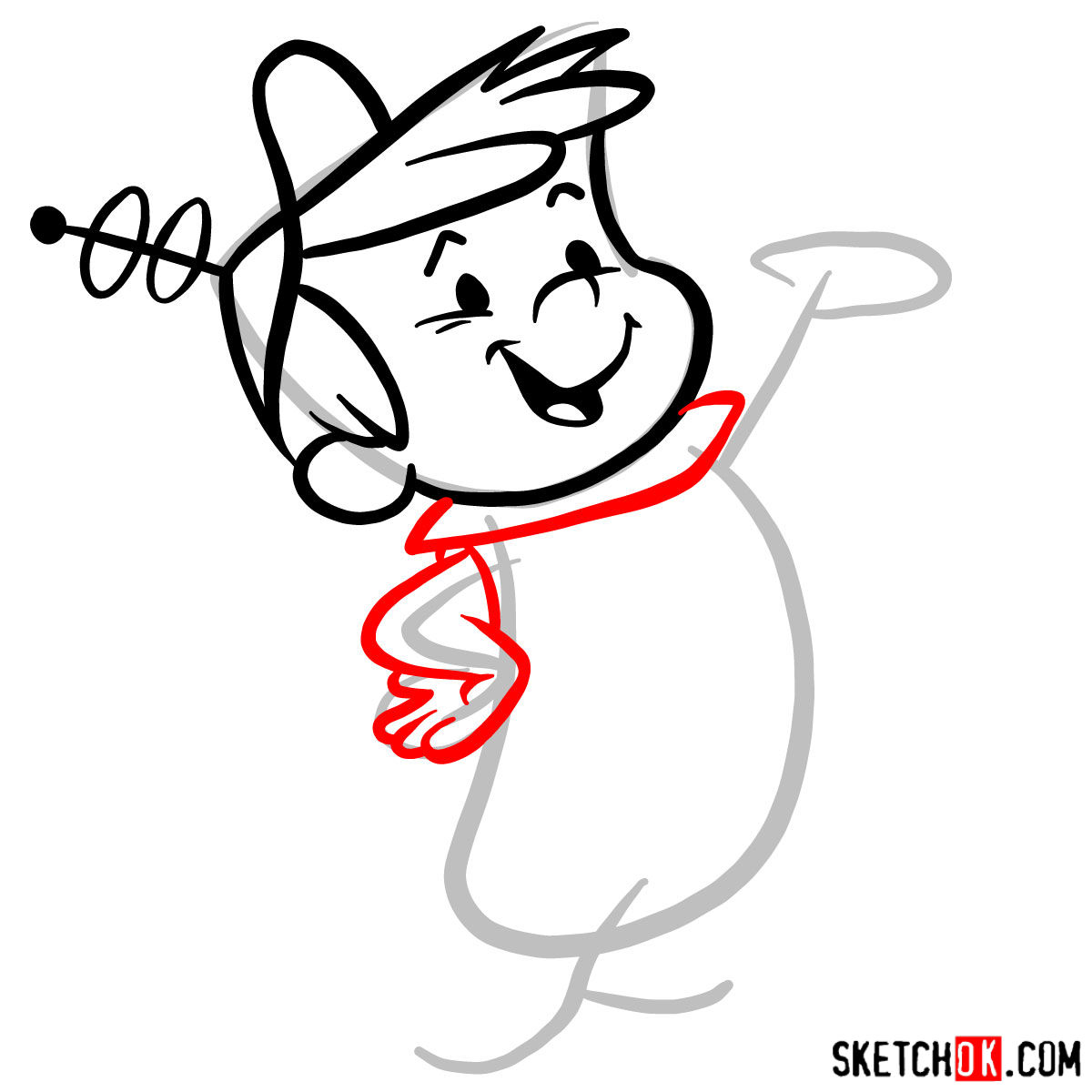 How to draw Elroy Jetson - step 05