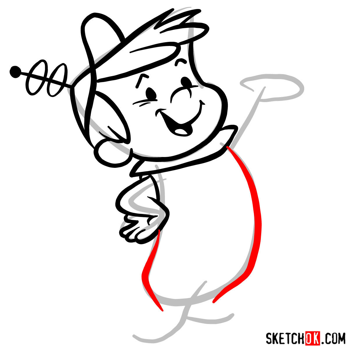 How to draw Elroy Jetson -  step 06