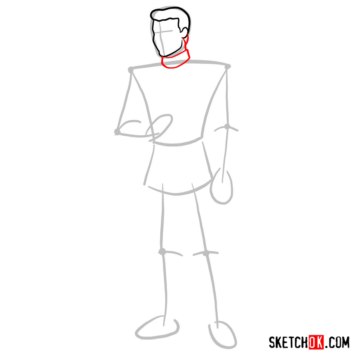 How to draw Prince Charming - step 03