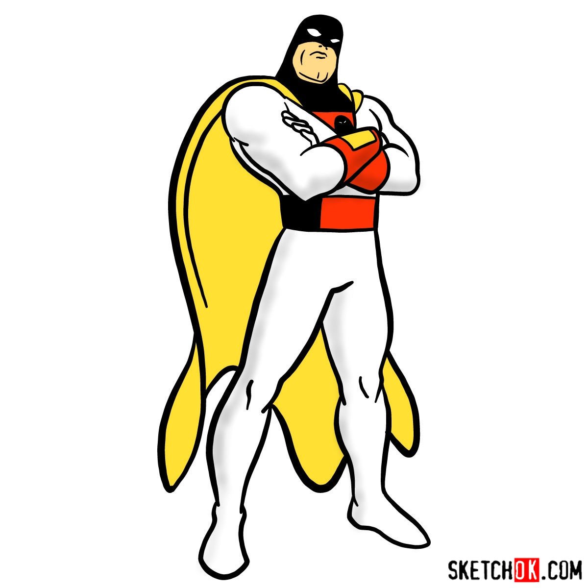 How to draw Space Ghost