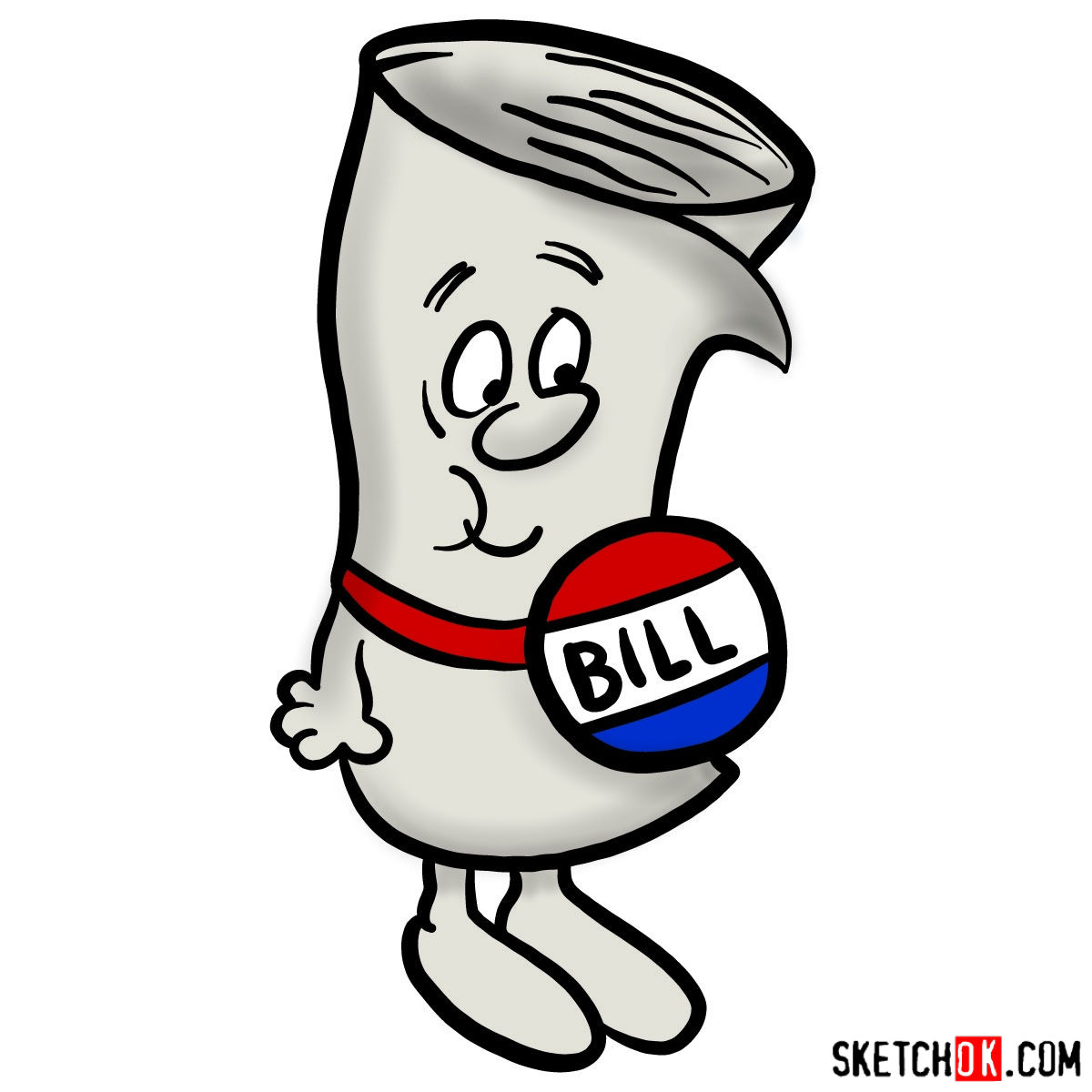 How to Draw Bill from Schoolhouse Rock I'm Just a Bill