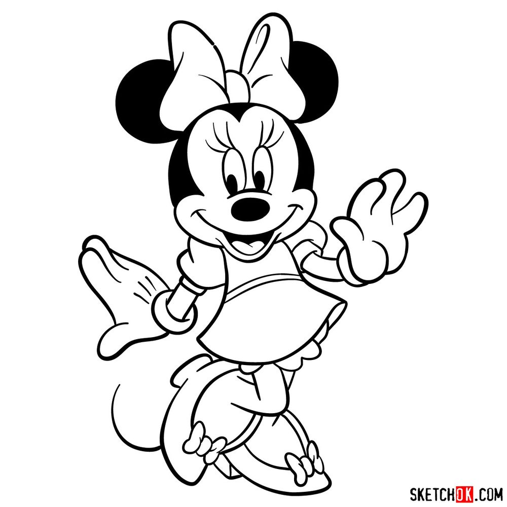 How To Draw Minnie Mouse Easy Drawing Youtube Vrogue Co   21 