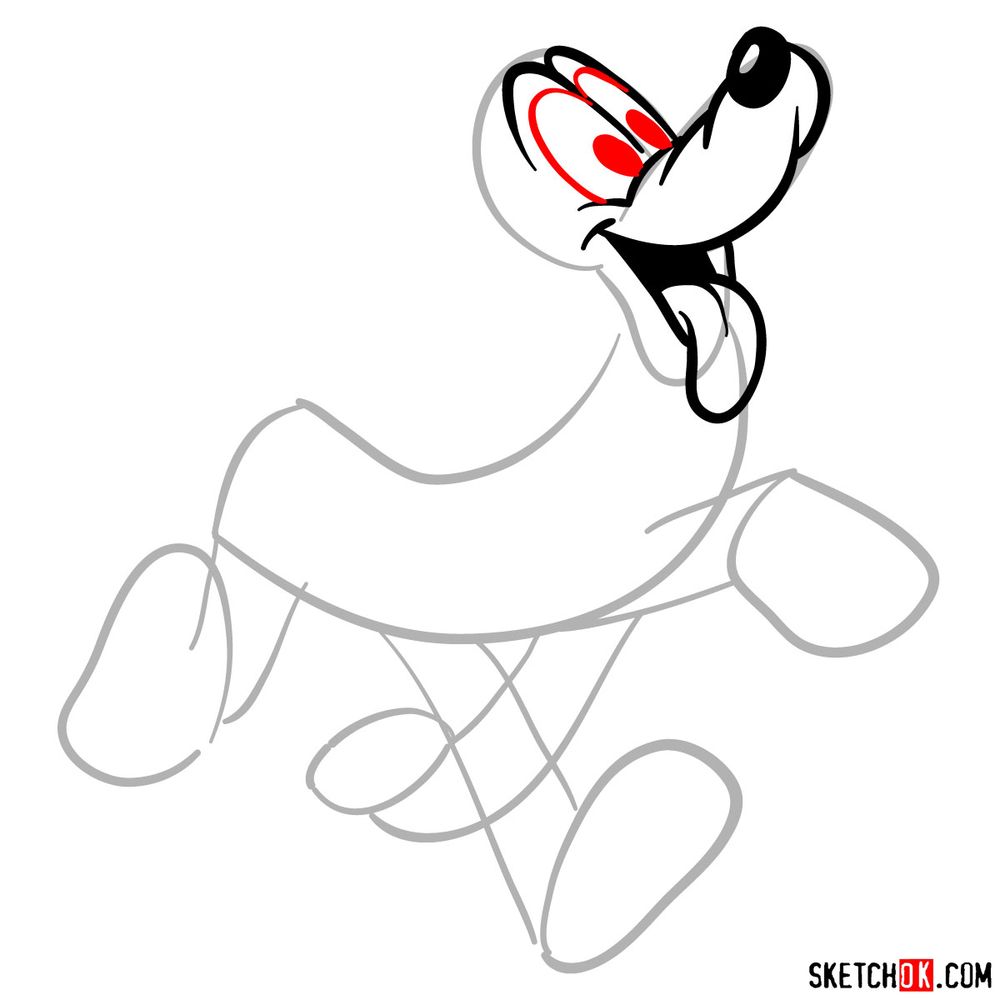 Draw Pluto in 17 steps - step 06