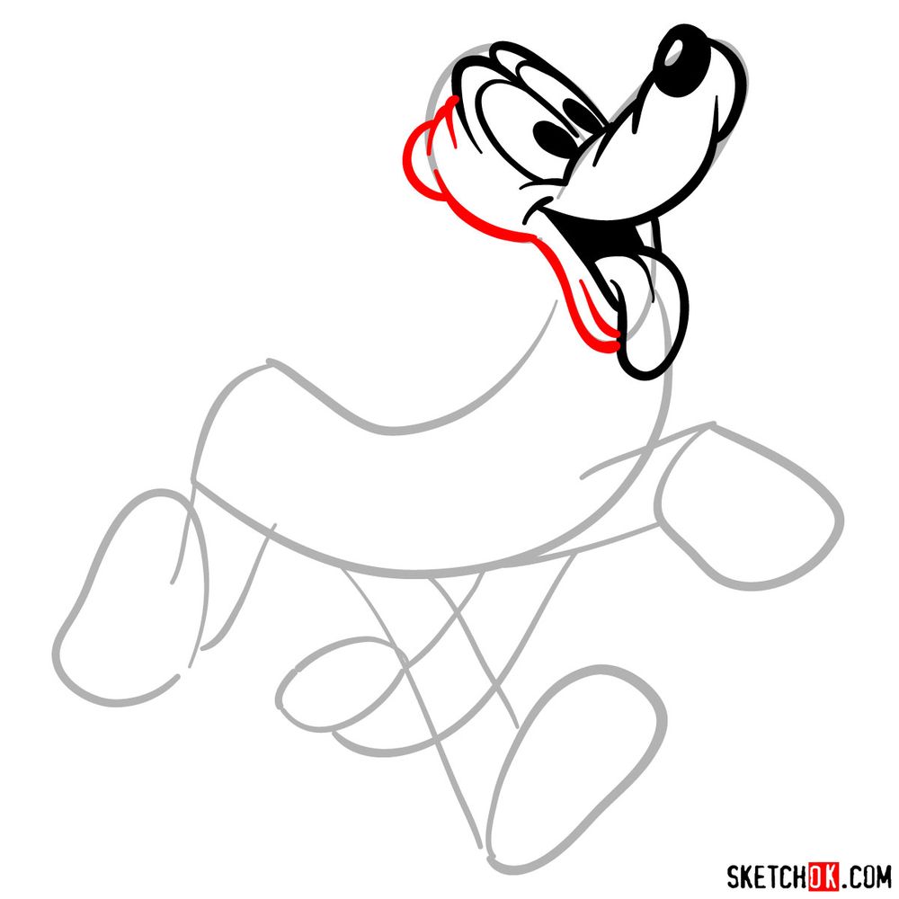 Draw Pluto in 17 steps - step 07