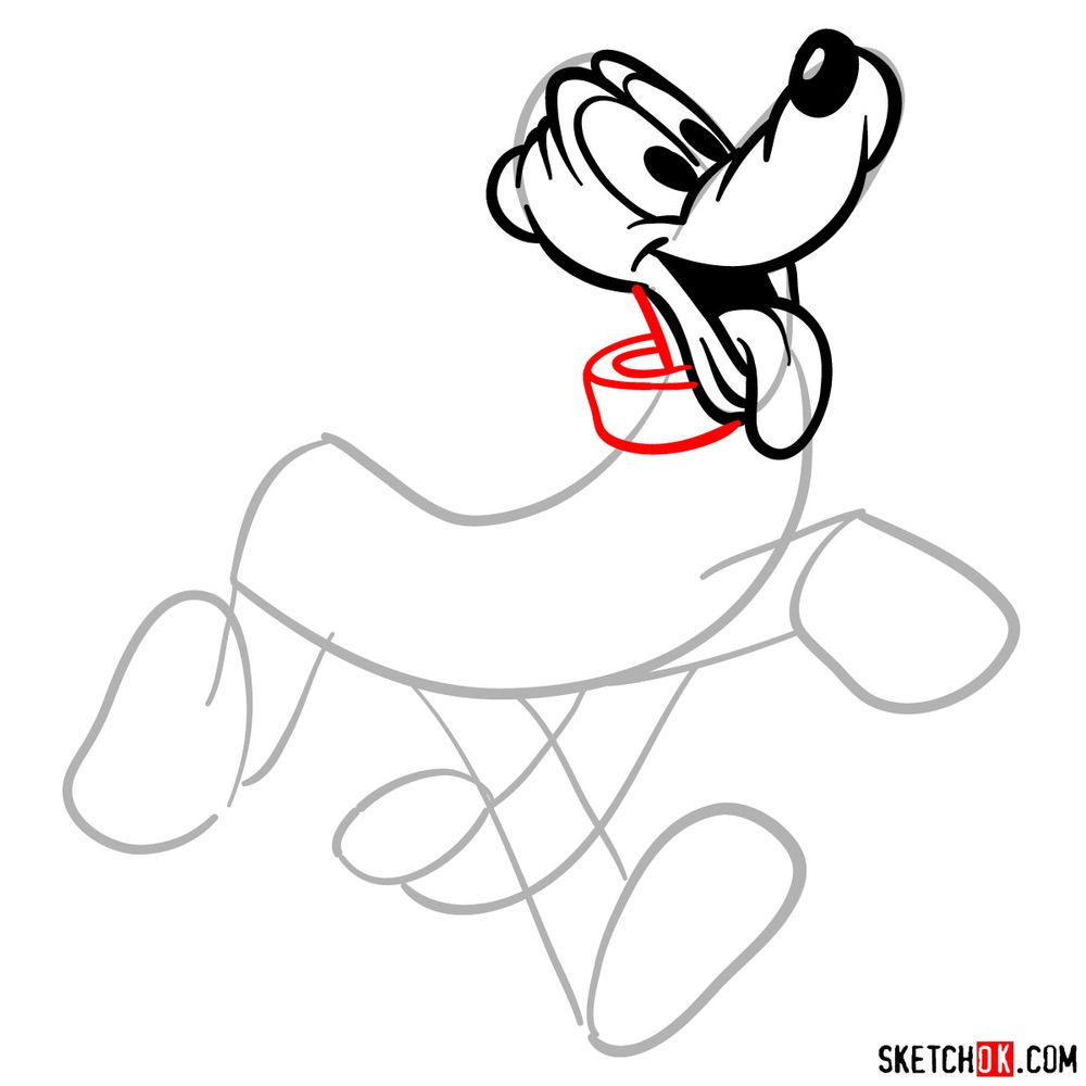 Draw Pluto in 17 steps - step 08