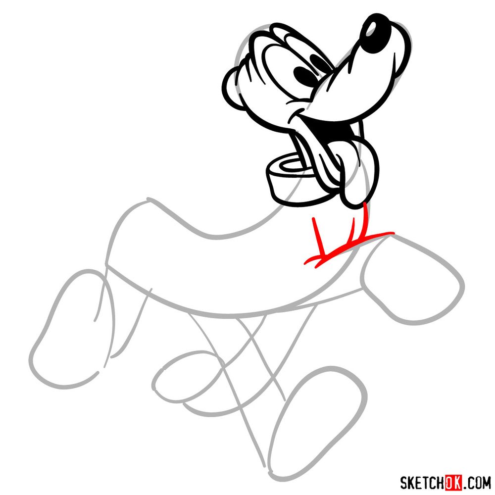 Draw Pluto in 17 steps - step 09