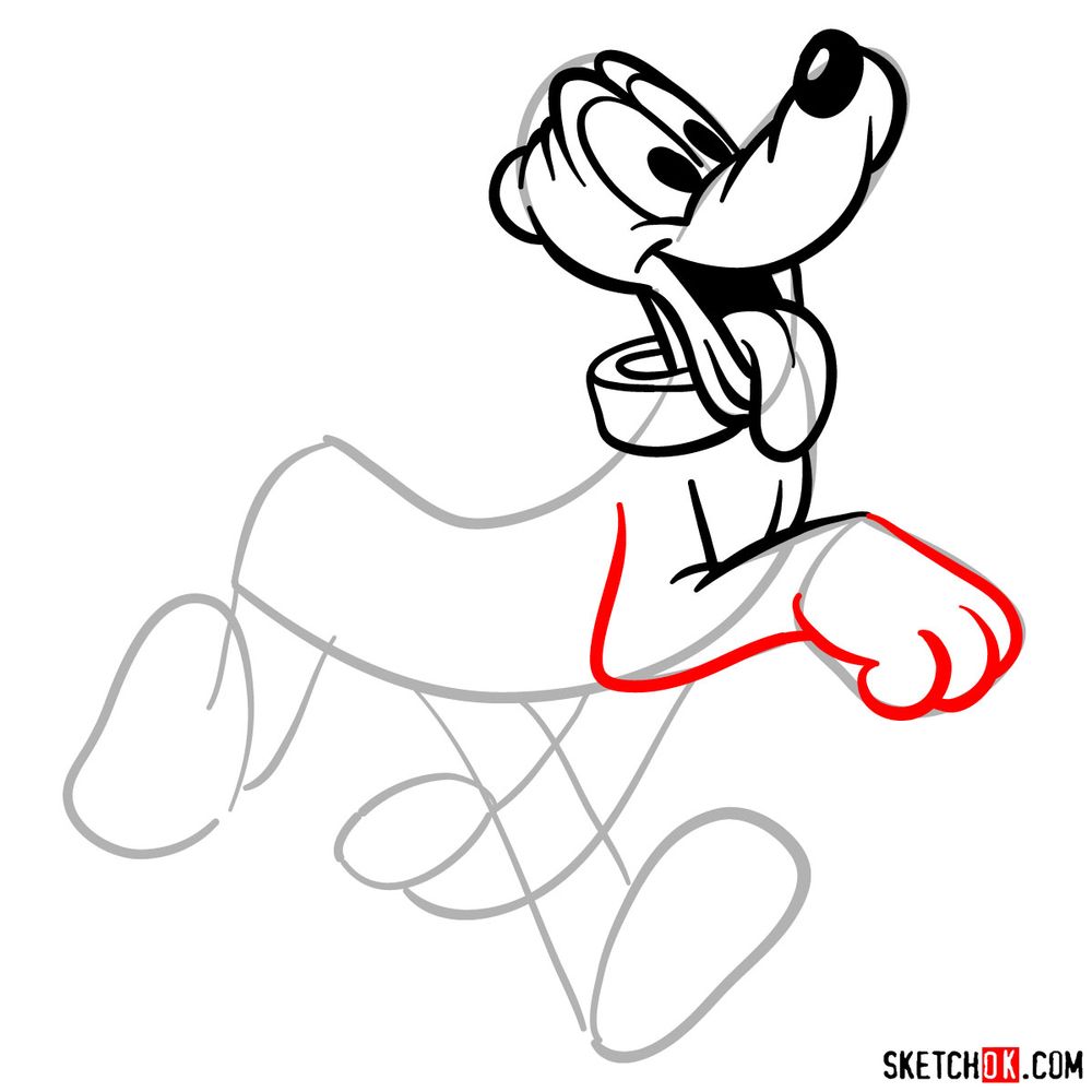 Draw Pluto in 17 steps - step 10