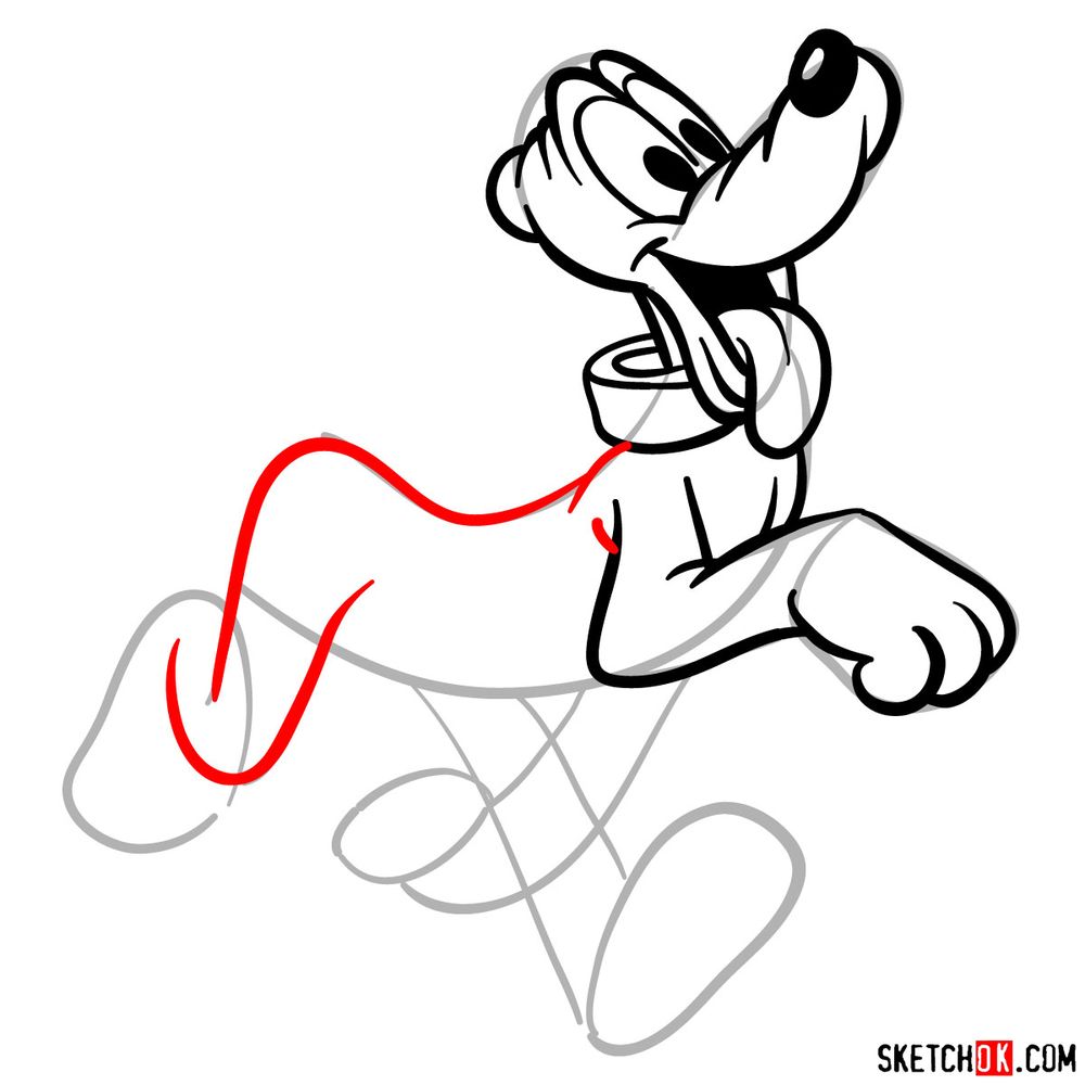 Draw Pluto in 17 steps - step 11