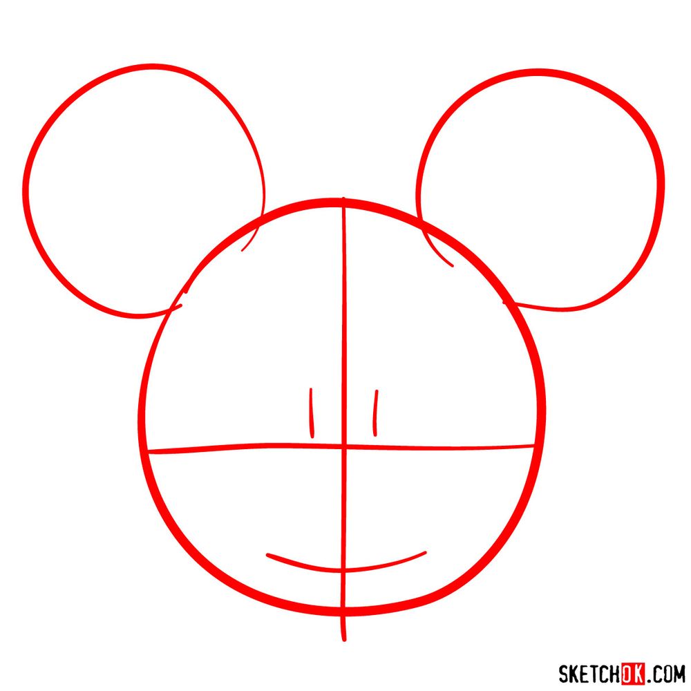 Mickey Mouse Minnie Mouse Drawing Clip Art  Mickey Mouse Head Drawing HD  Png Download  Transparent Png Image  PNGitem