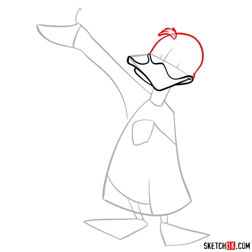 How to draw Ludwig Von Drake - step 05