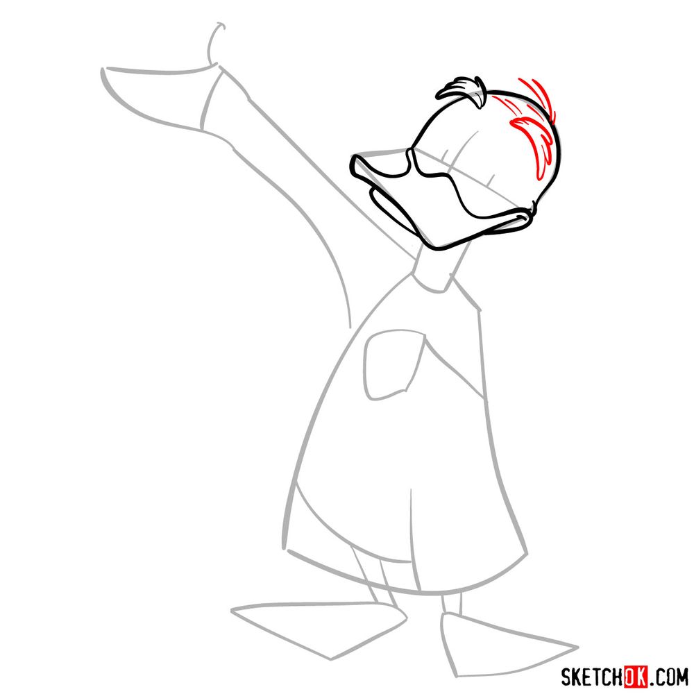 How to draw Ludwig Von Drake - step 06