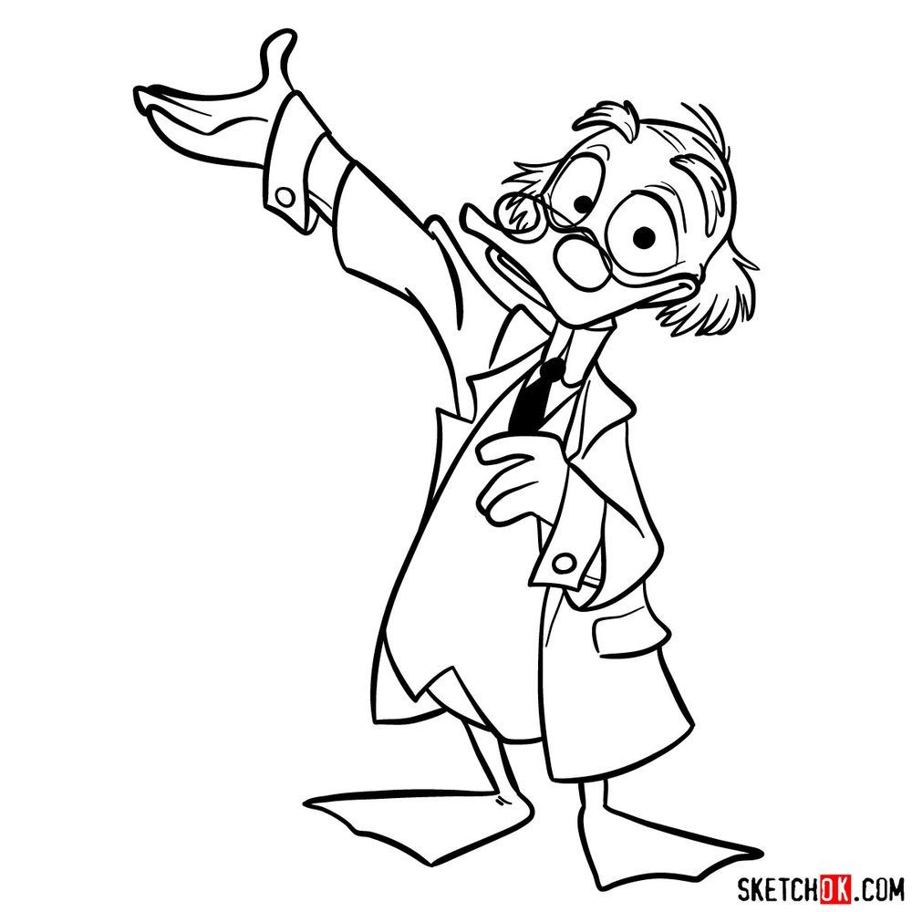 How to draw Ludwig Von Drake