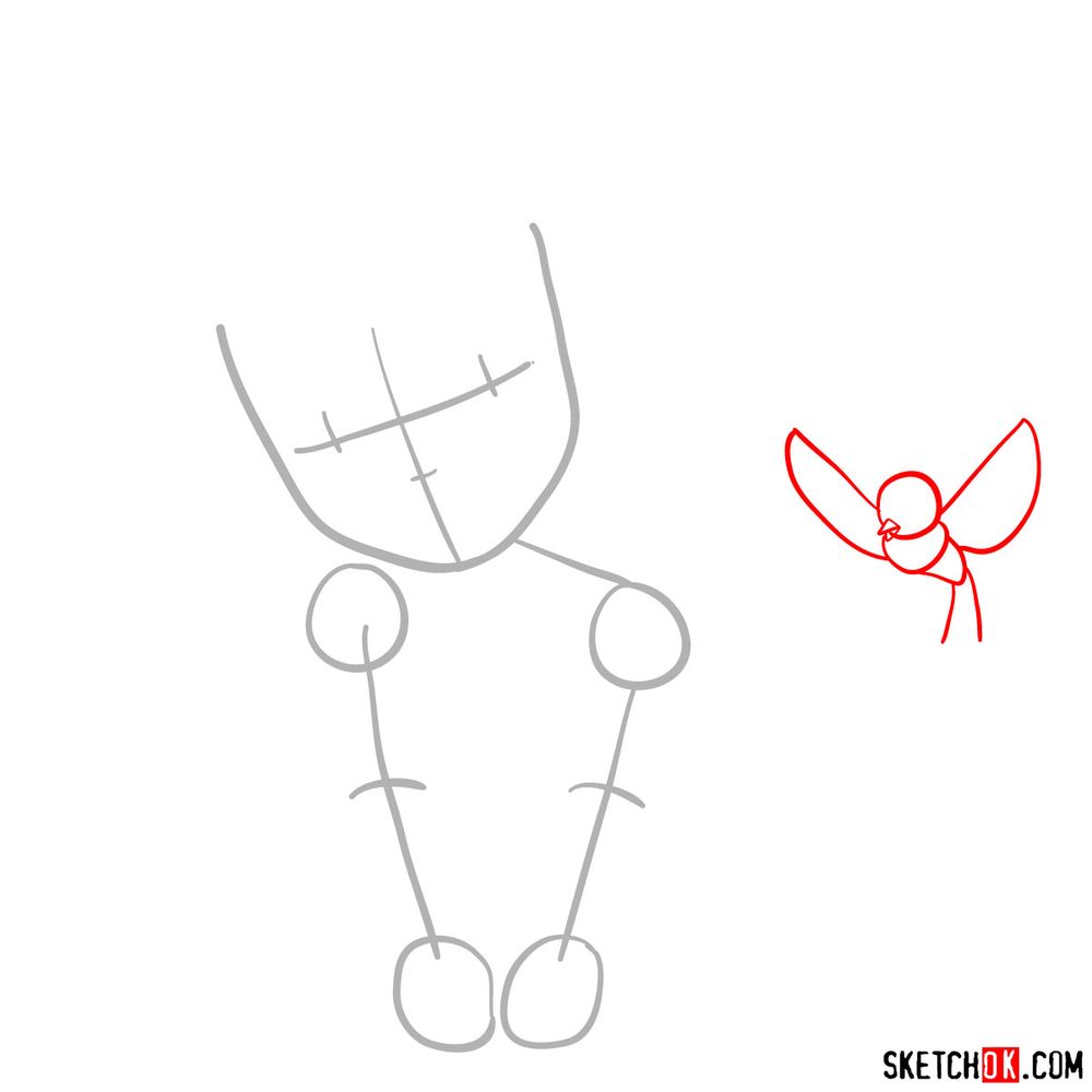 How to draw Princess Sofia - step 02