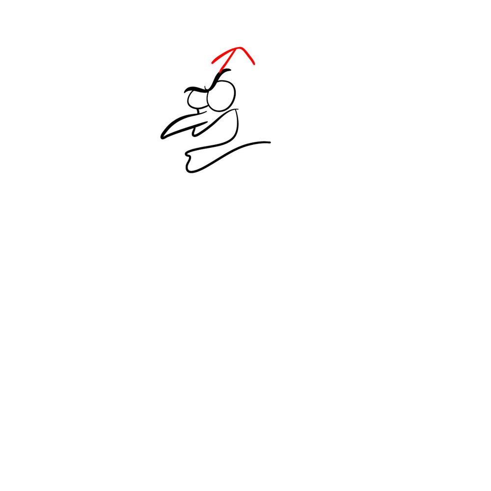 How to draw Dr. Heinz Doofenshmirtz - step 05