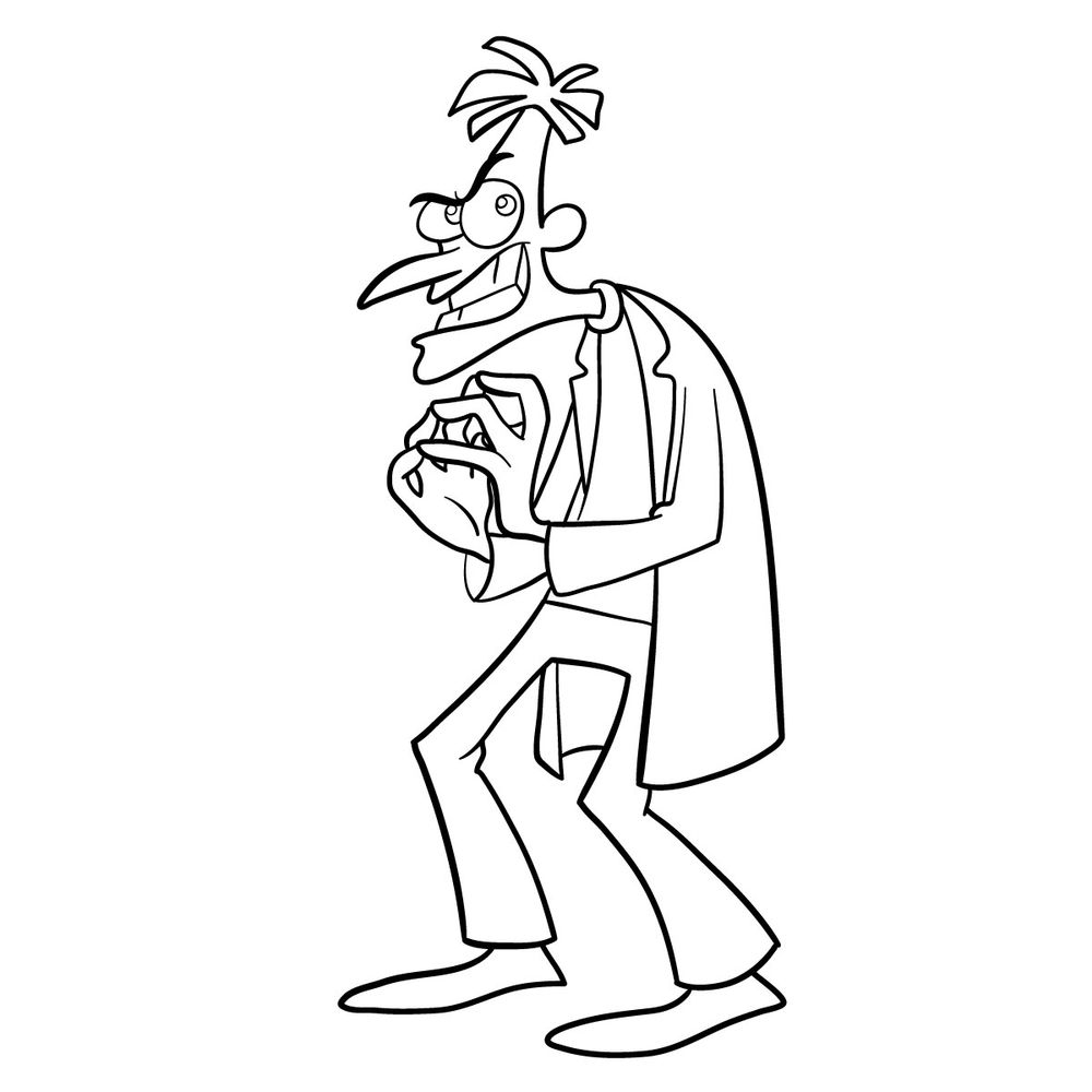 How to draw Dr. Heinz Doofenshmirtz