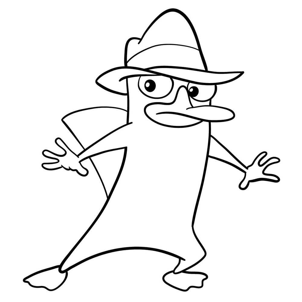 How to draw Perry the Platypus