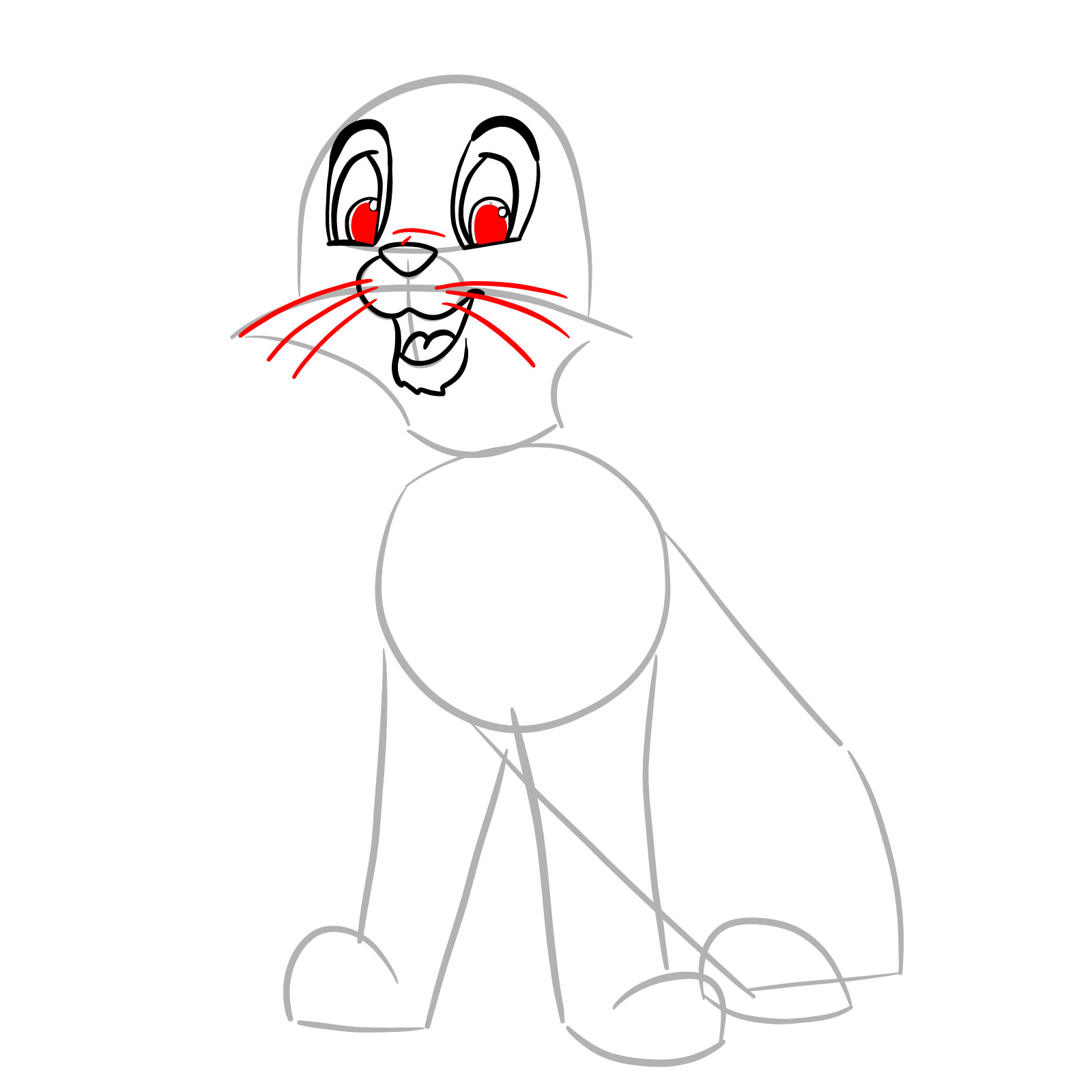 How to draw Oliver (Oliver & Company) - step 10