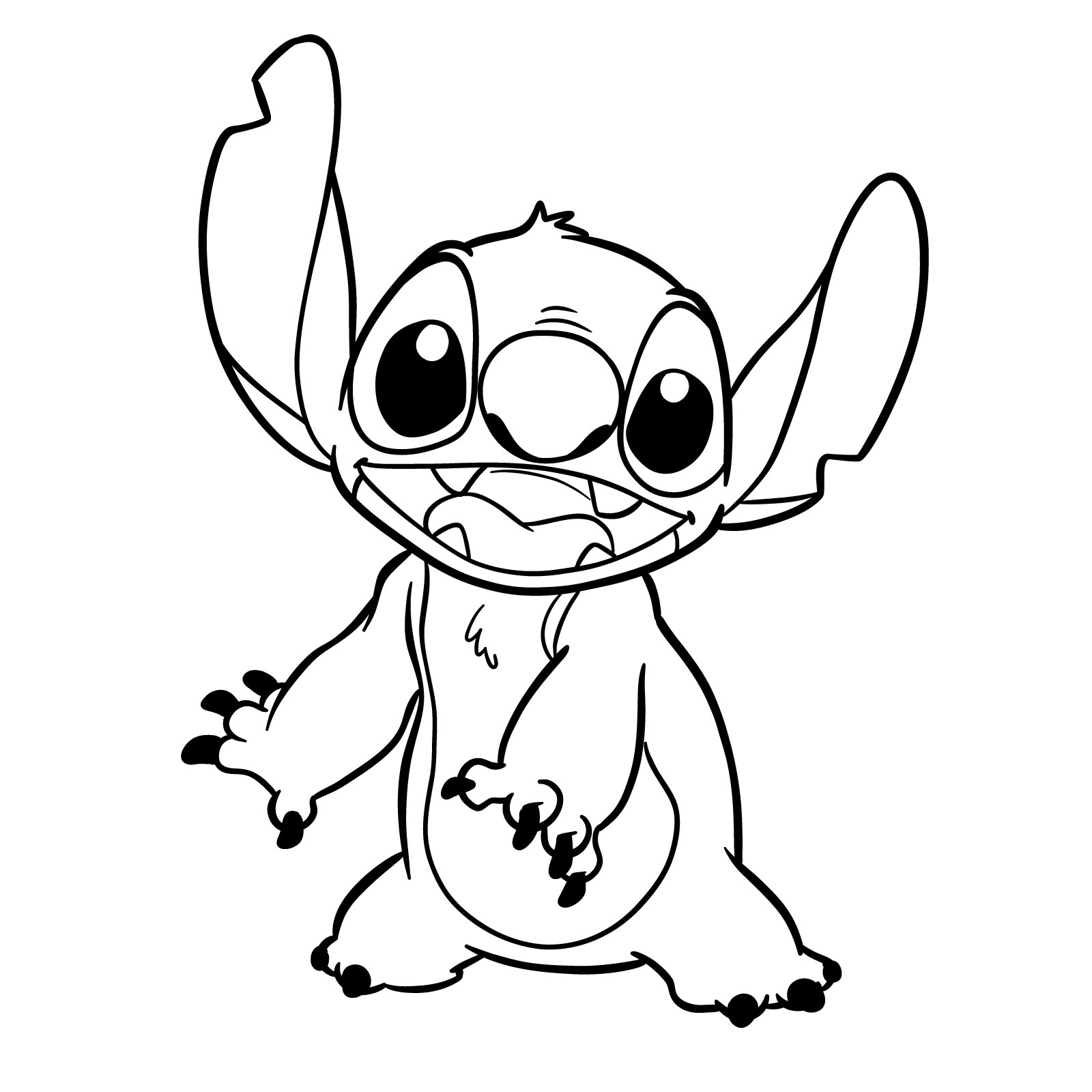 Crafting The Cute: How To Draw Stitch Full Body With Precision