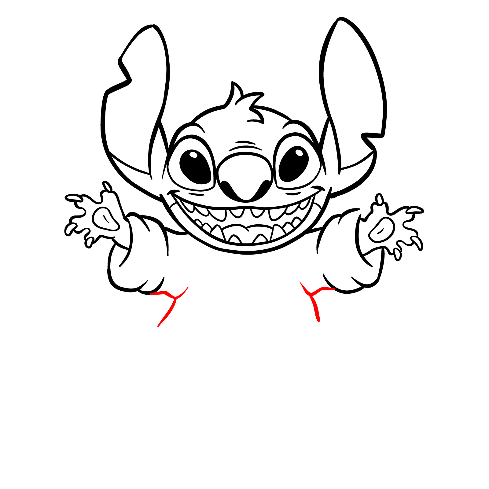 How to Draw Halloween Stitch with a Jack-o'-Lantern