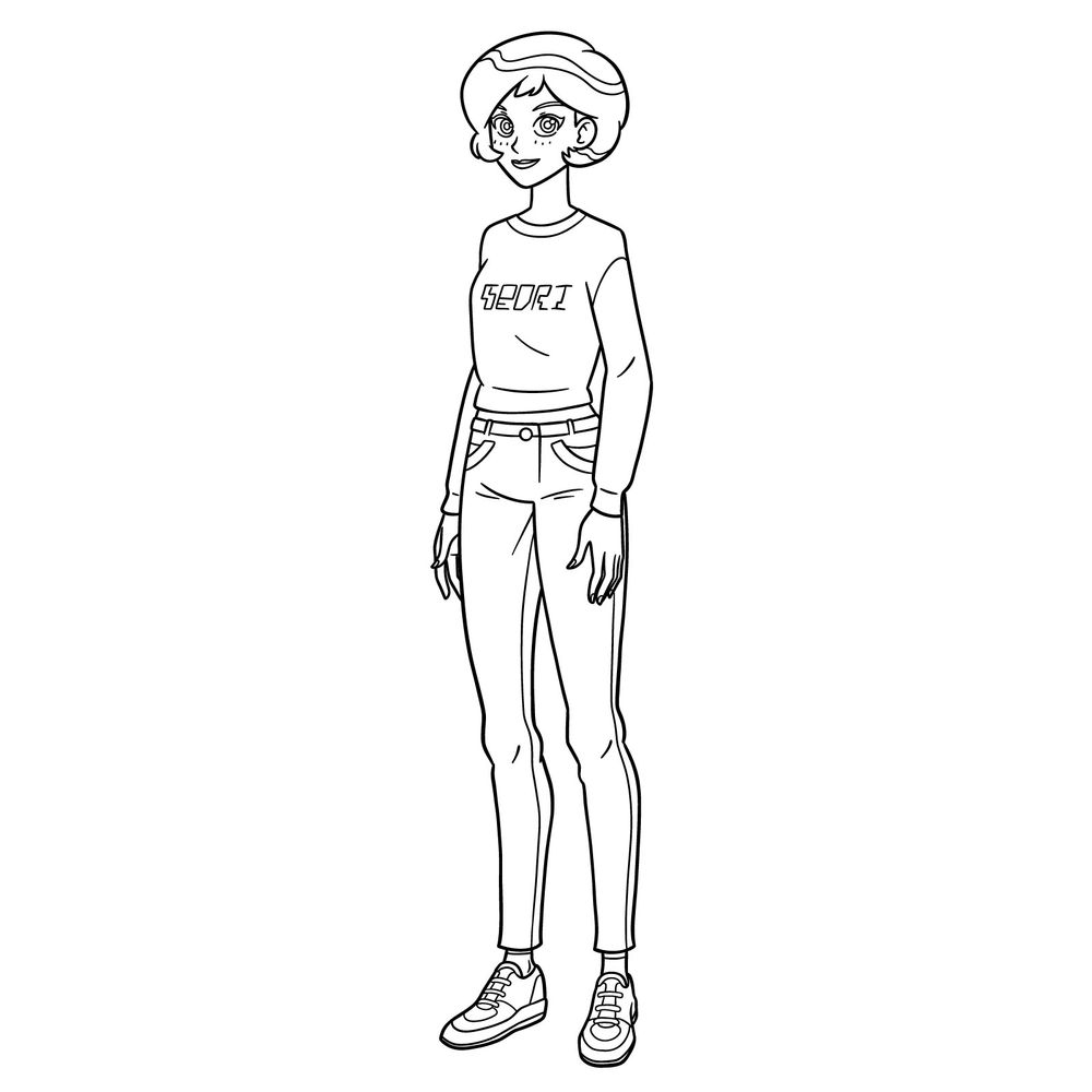 How to Draw Alex from Totally Spies! Season 7 in Casual Outfit