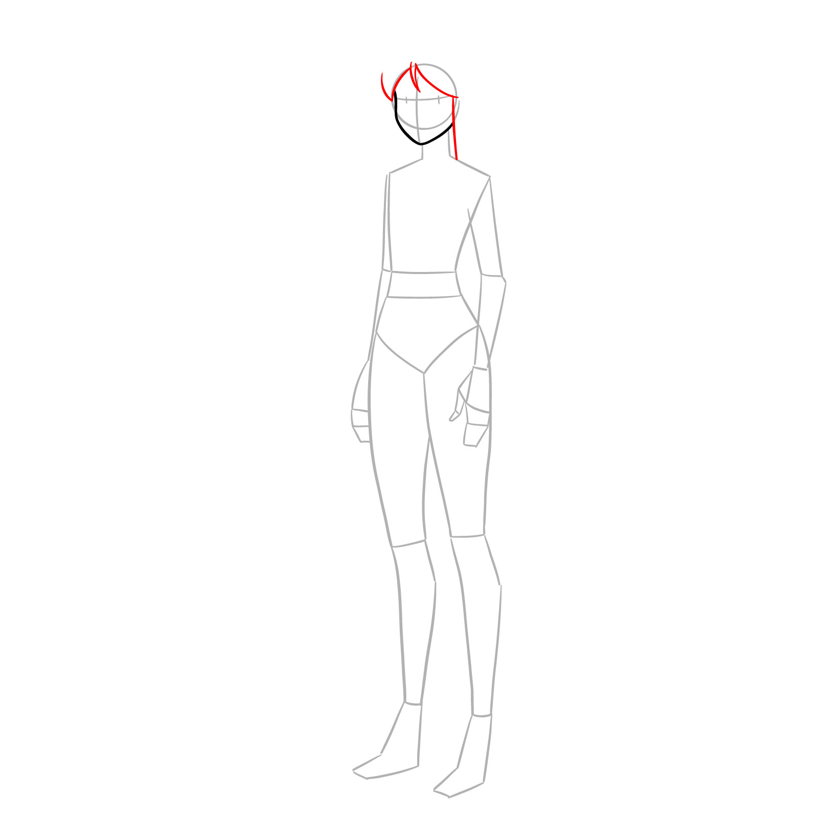 How to Draw Britney From Totally Spies Season 7 - step 04