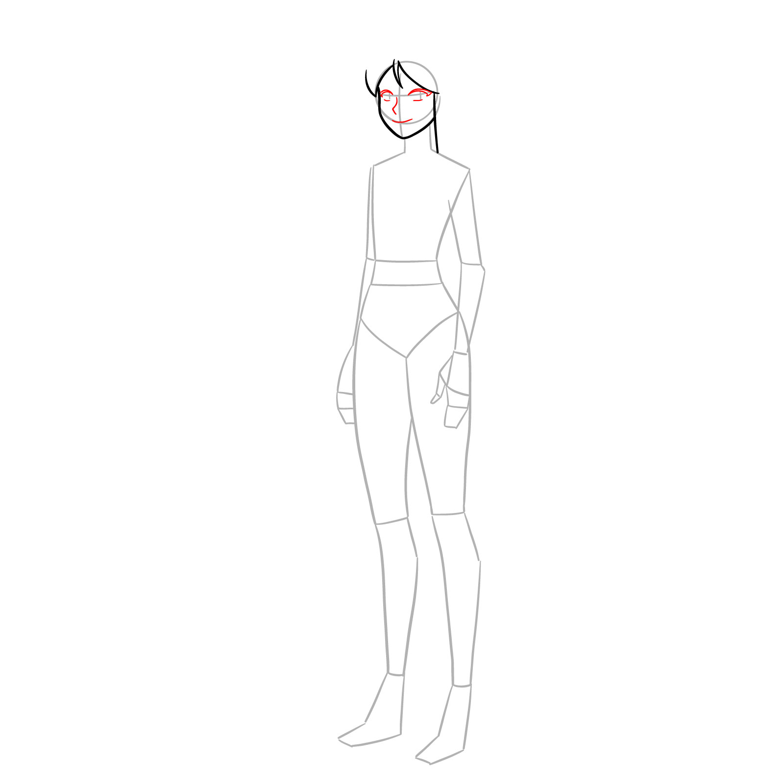 How to Draw Britney From Totally Spies Season 7 - step 05