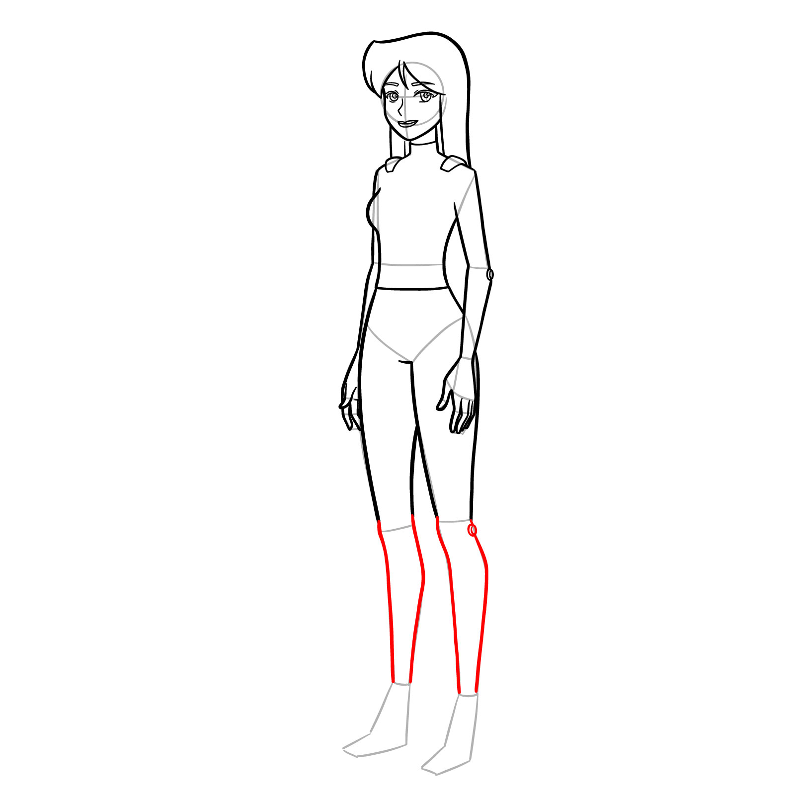 How to Draw Britney From Totally Spies Season 7 - step 15