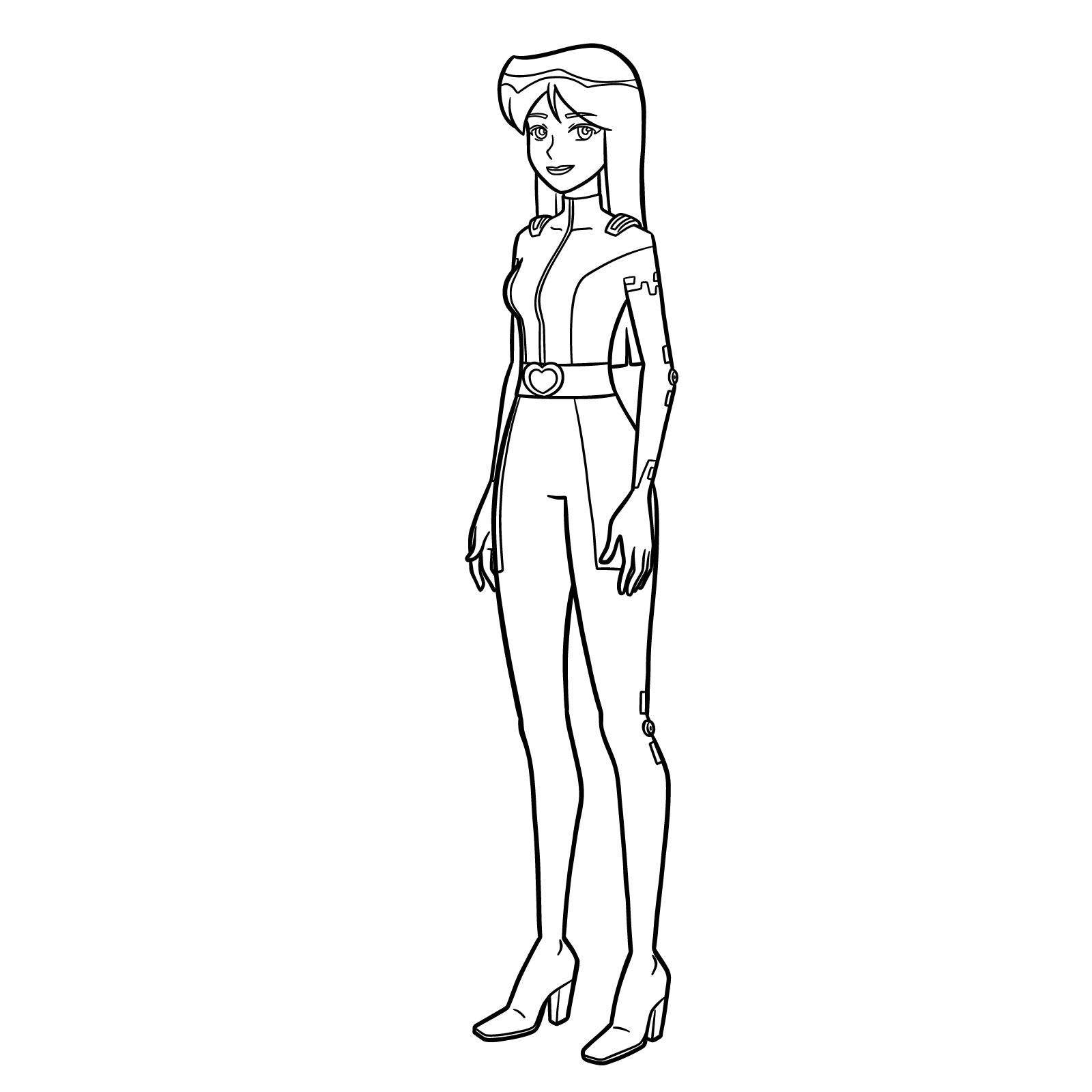 How to Draw Britney From Totally Spies Season 7 - final step