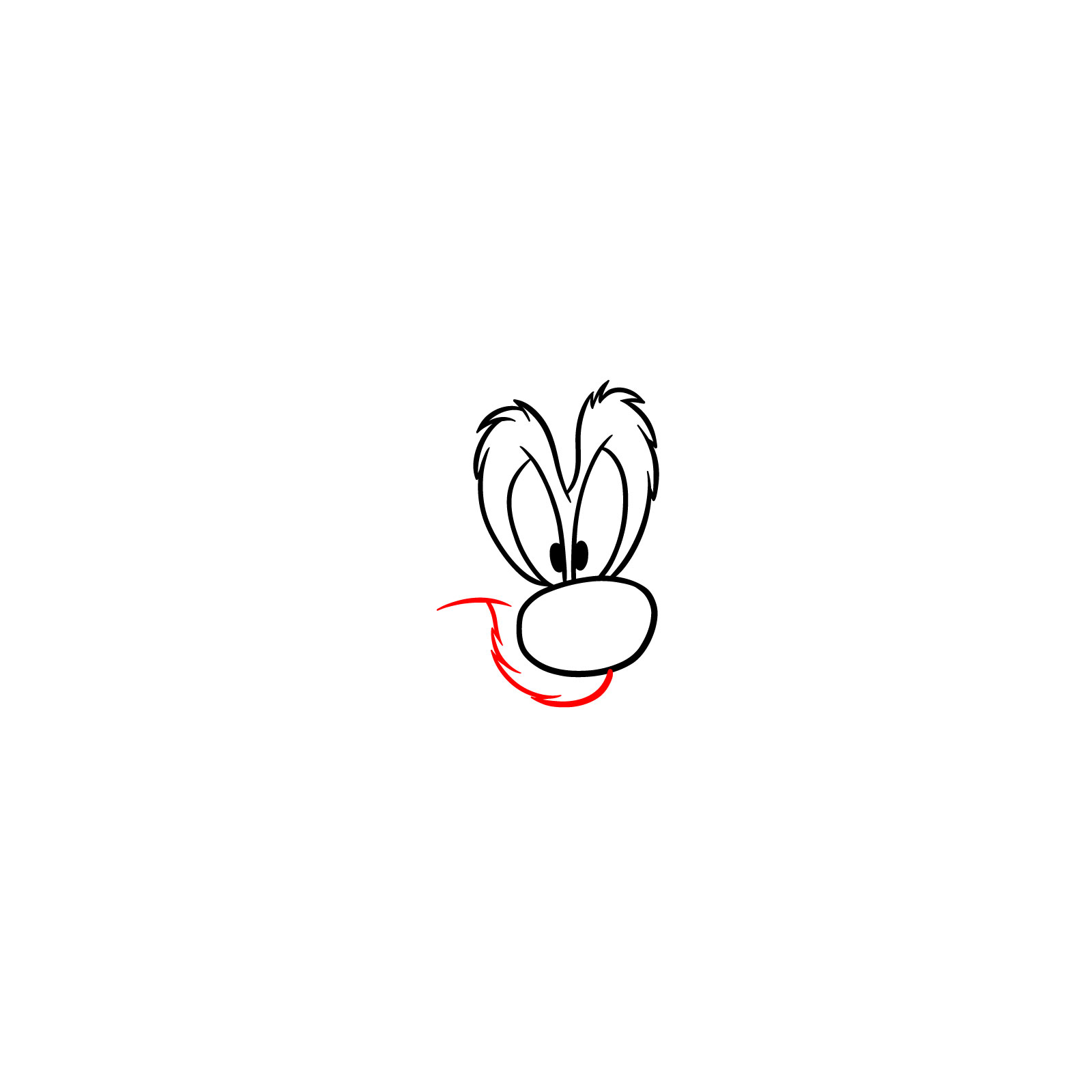 How to Draw Yosemite Sam - step 04