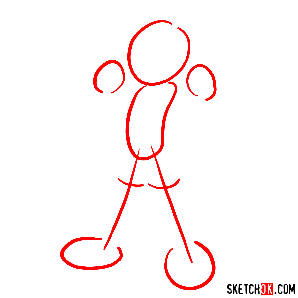 How to draw Astro Boy - step 01
