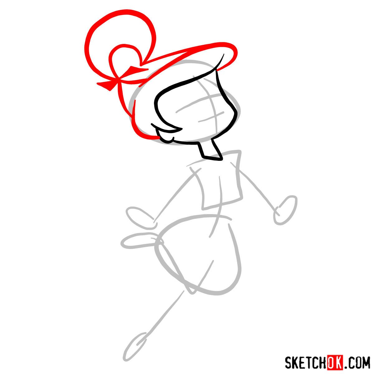 How to draw Judy Jetson - step 03