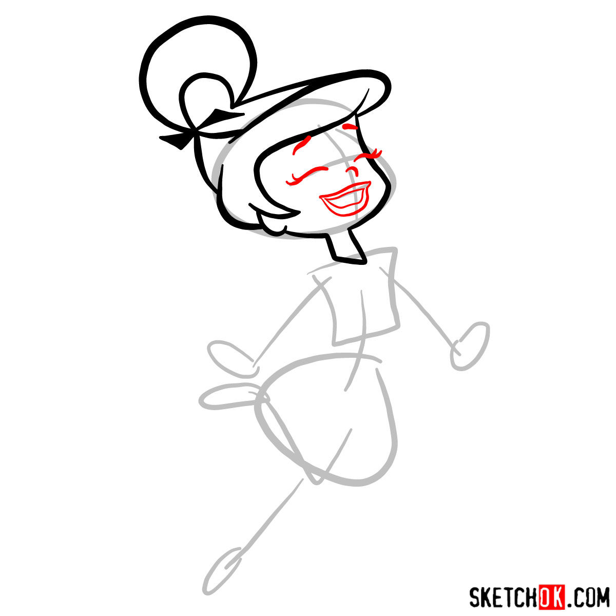 How to draw Judy Jetson - step 04