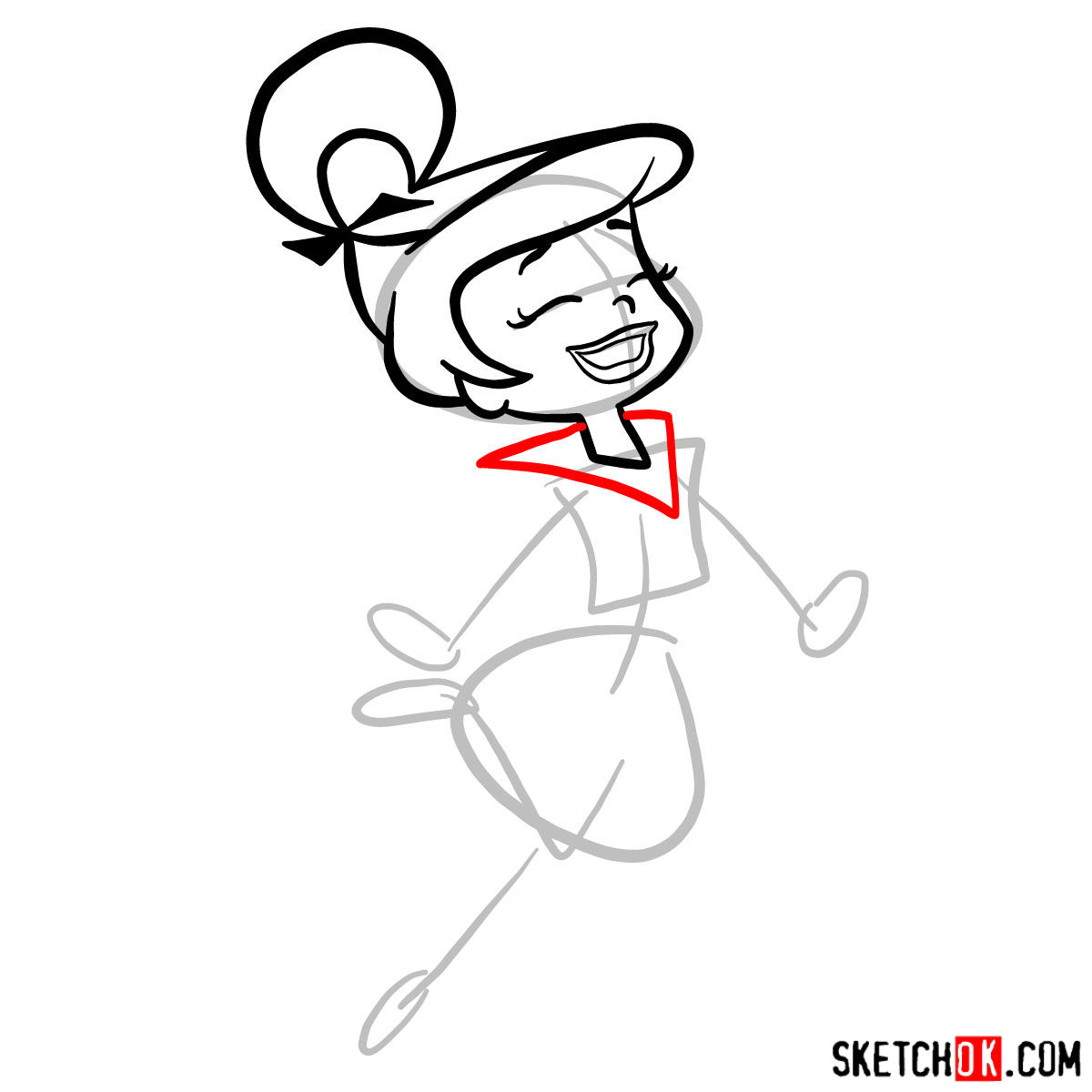 How to draw Judy Jetson - step 05