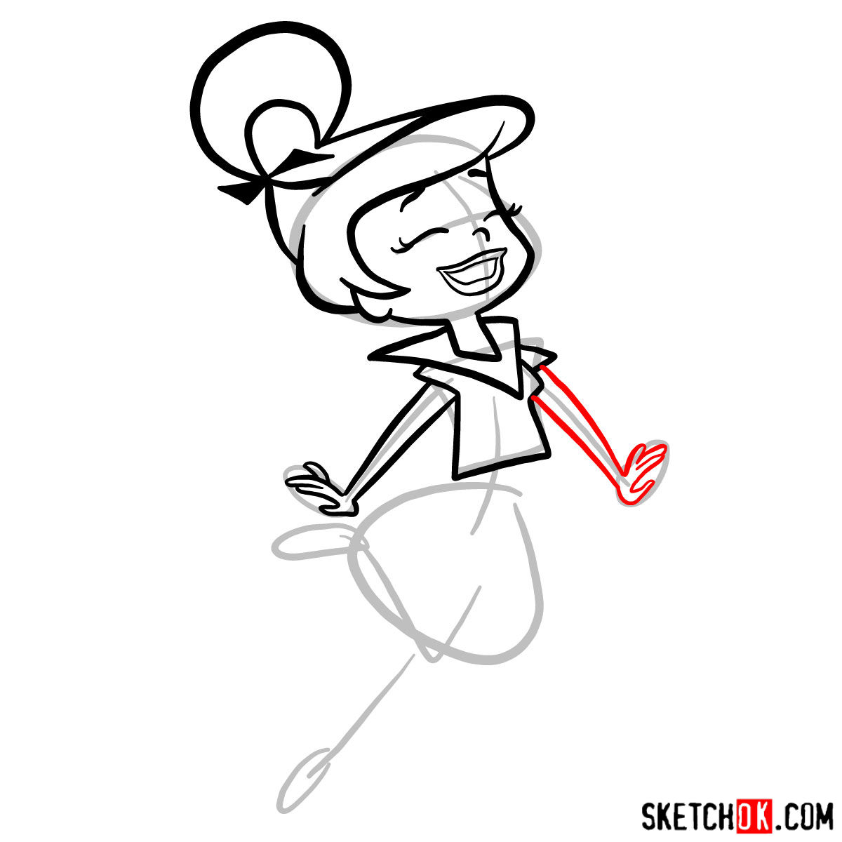 How to draw Judy Jetson - step 08