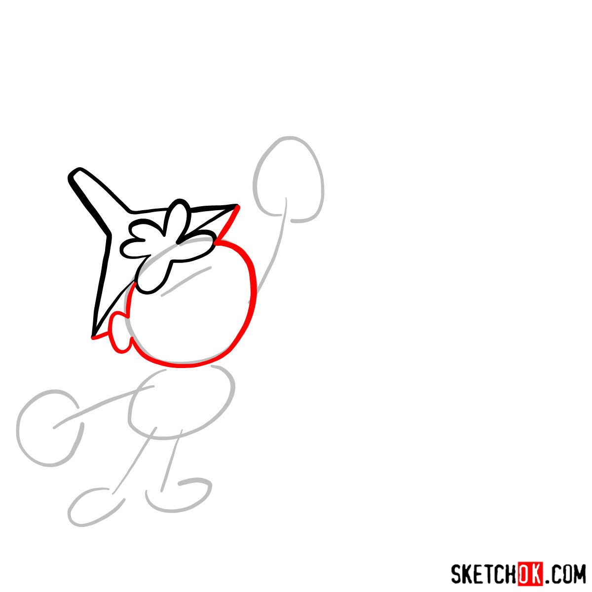 How to draw Tom Terrific and Mighty Manfred the Wonder Dog - step 03