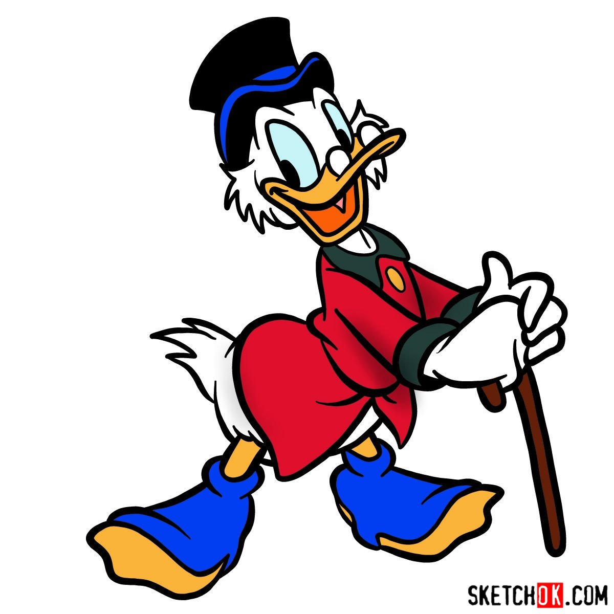 How to draw Scrooge McDuck