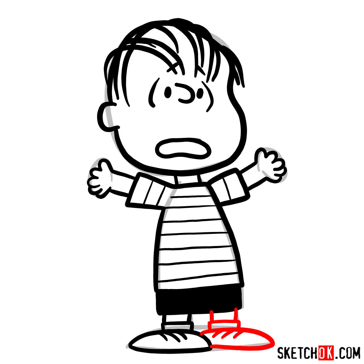 Dive into Doodles How to Draw Linus Van Pelt from Peanuts