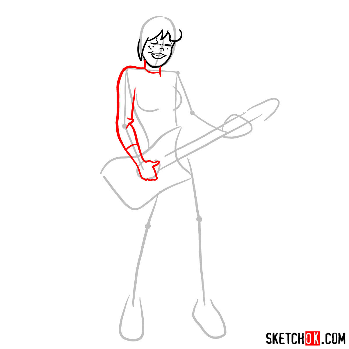 How to draw Josie McCoy - step 04