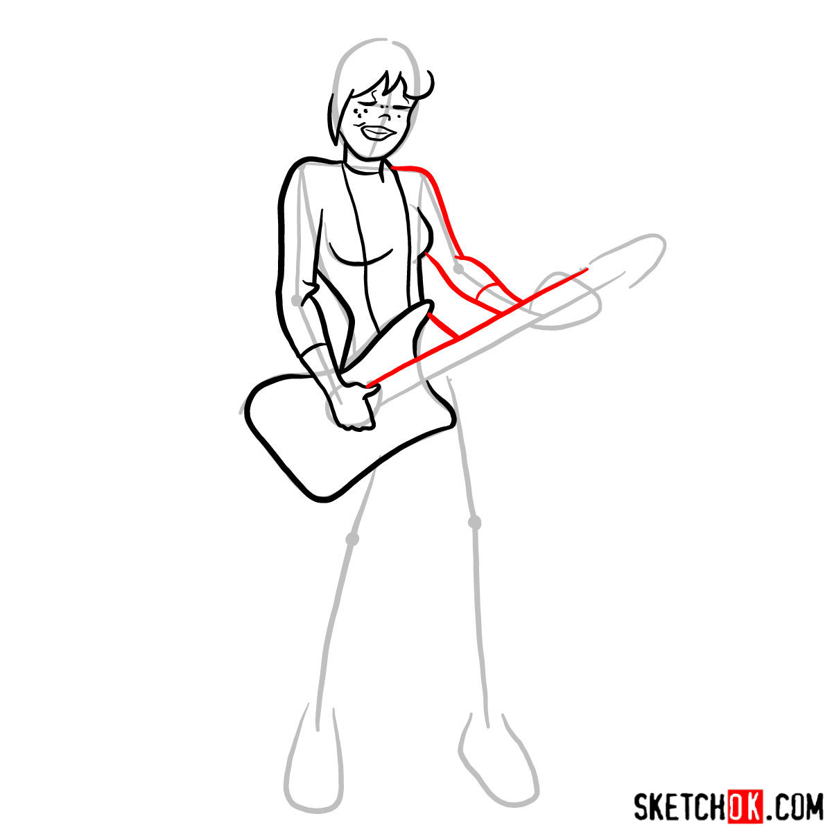 How to draw Josie McCoy - step 07