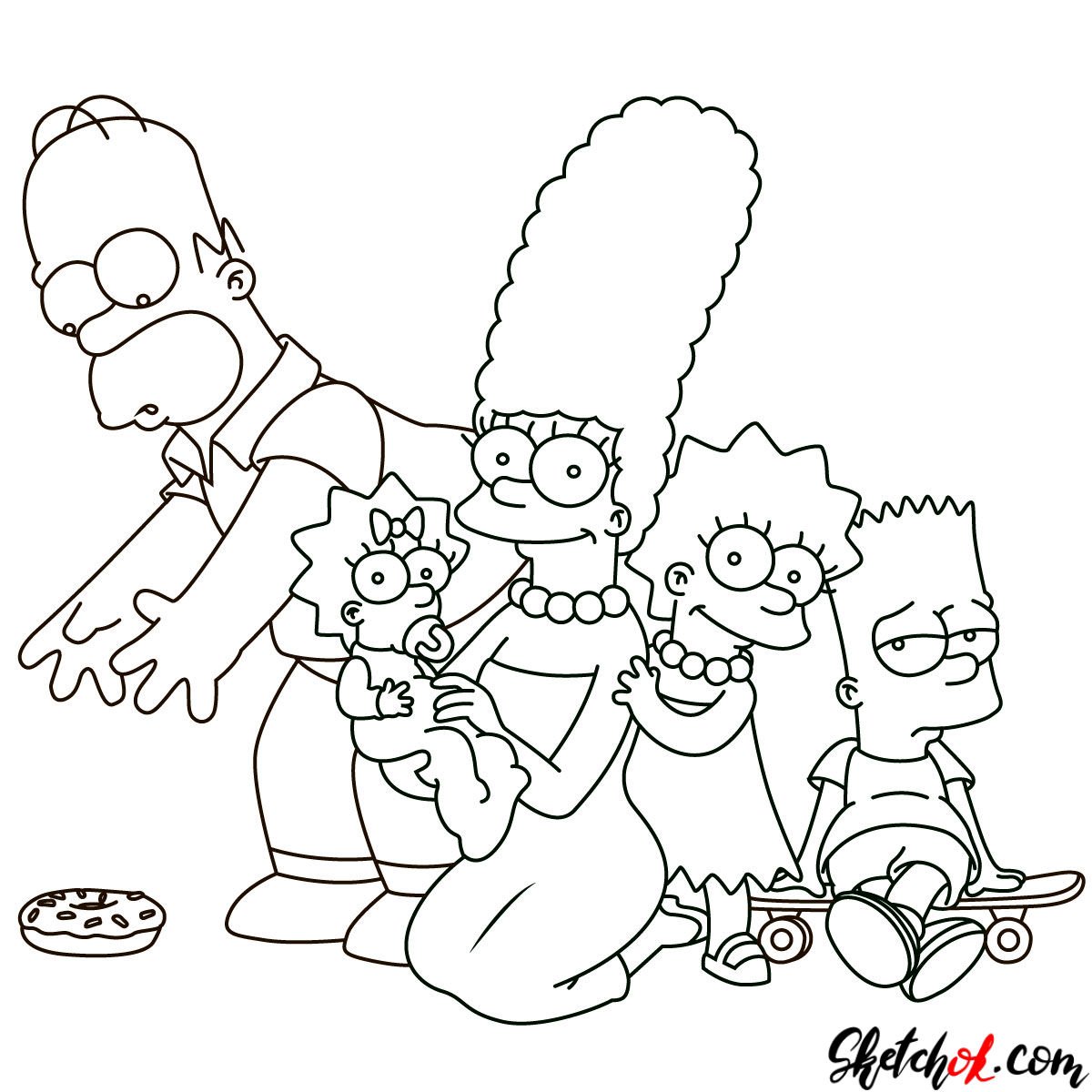 simpsons characters to draw