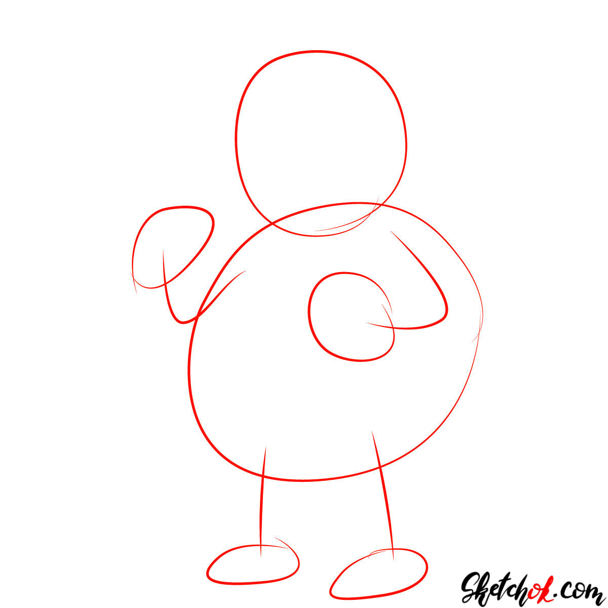 How to draw Chief Clancy Wiggum - step 01