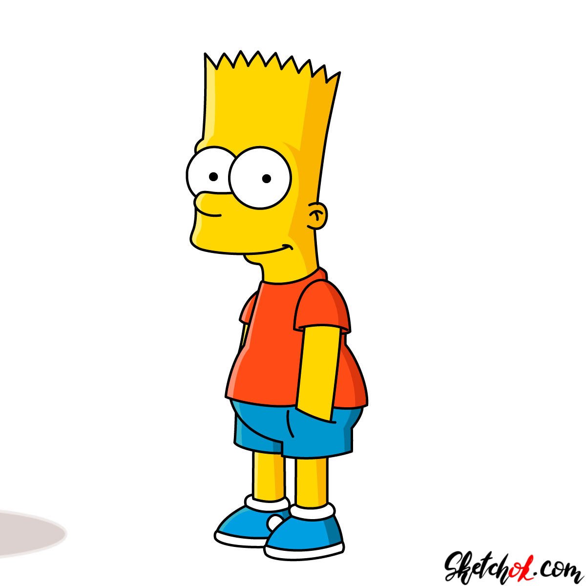 Dessin Bart Simpson Beau Photos How To Draw Bart Simpson From The | My ...