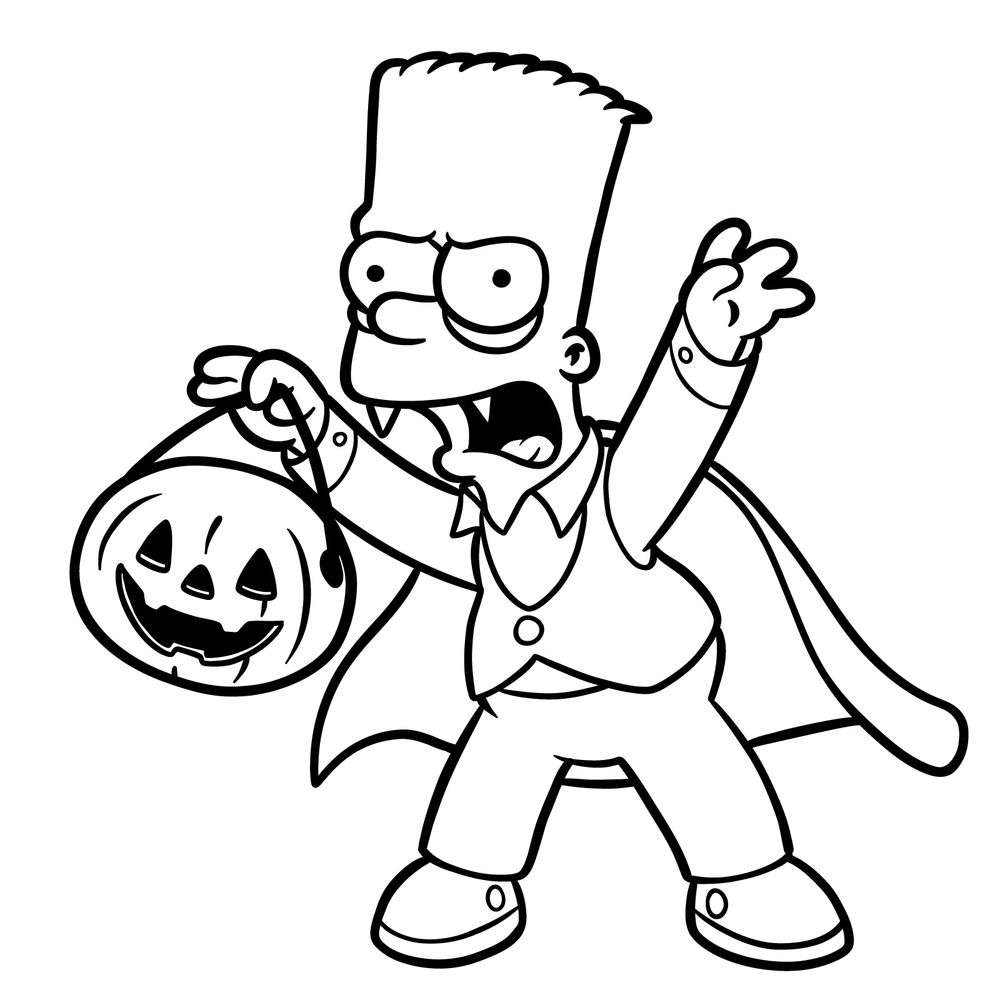 How to draw Bart Dracula