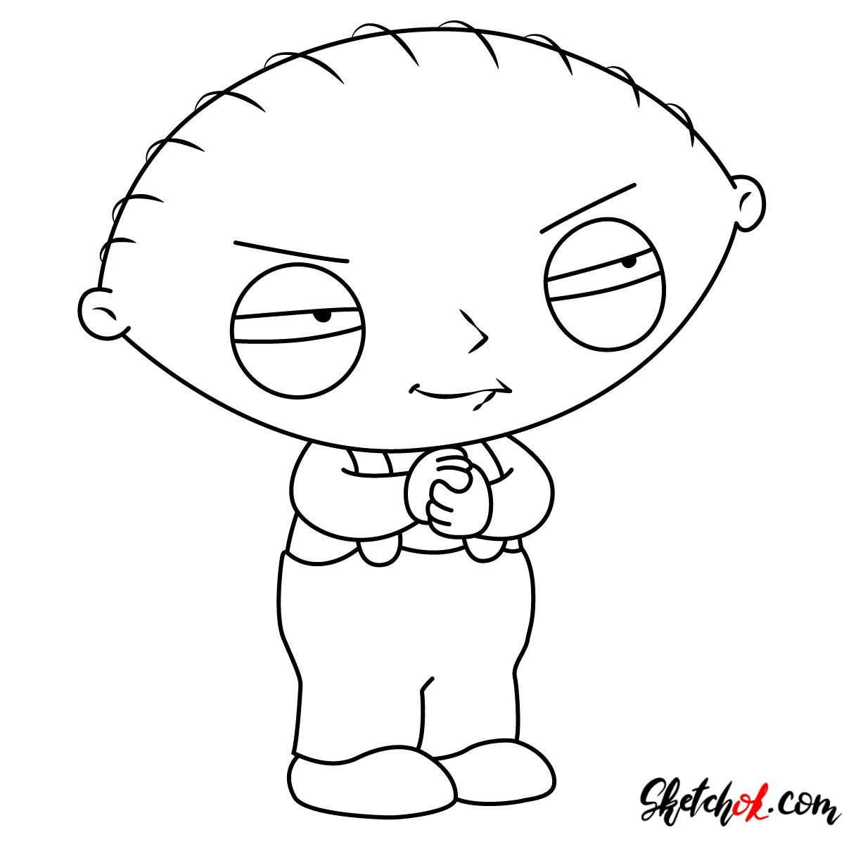 How To Draw Stewie Griffin From Family Guy Really Eas - vrogue.co