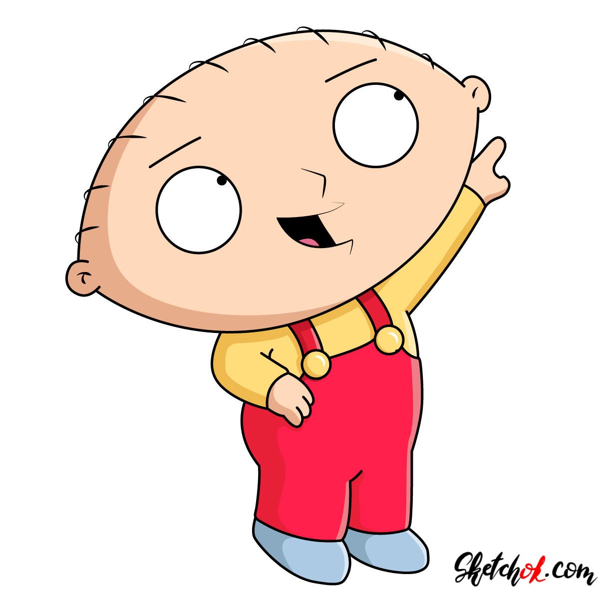 How to draw Stewie Griffin