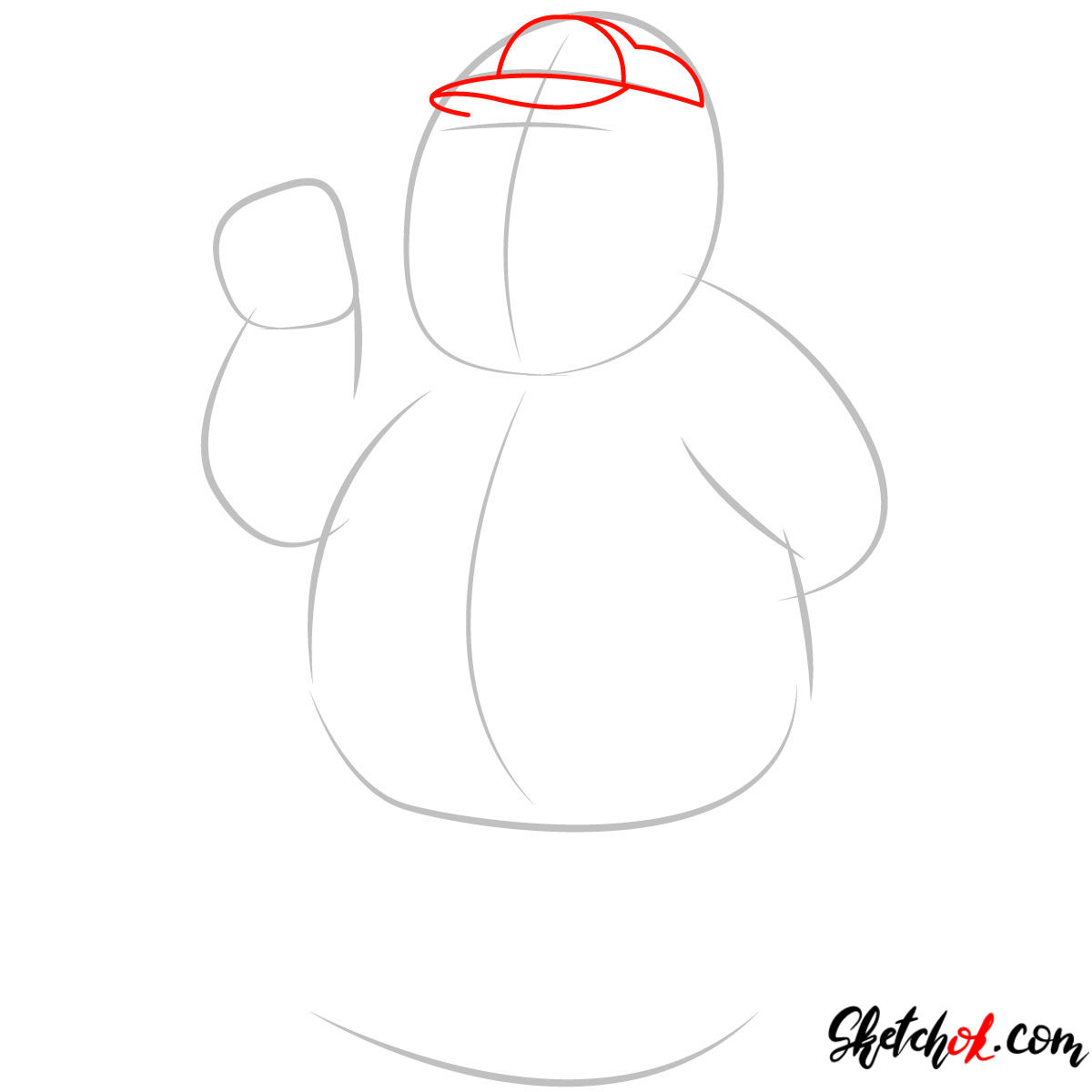 How to draw Chris Griffin - step 02