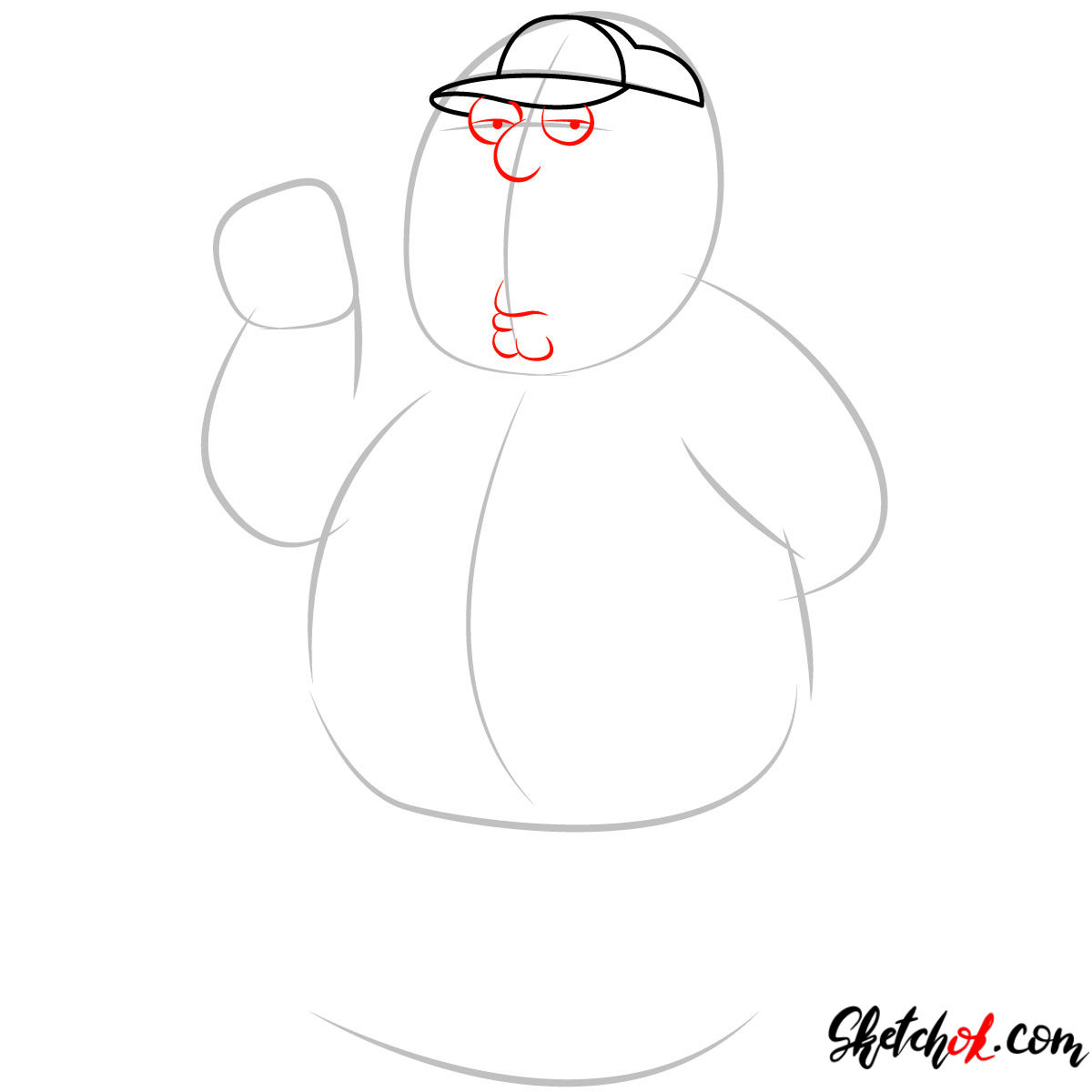 How to draw Chris Griffin - step 03