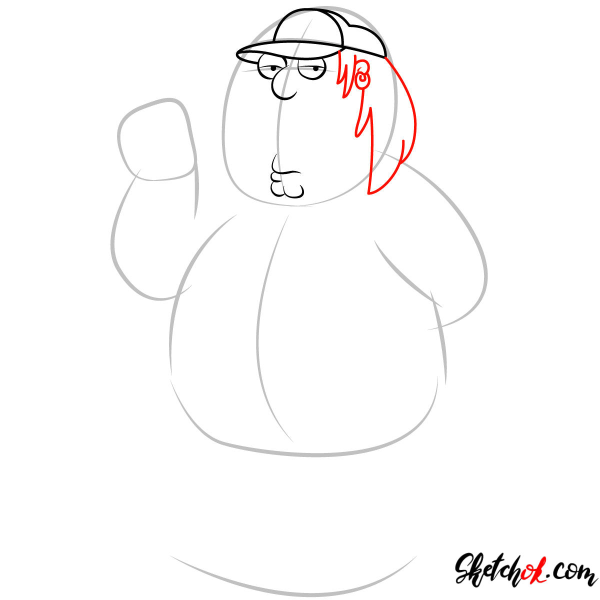 How to draw Chris Griffin - step 04