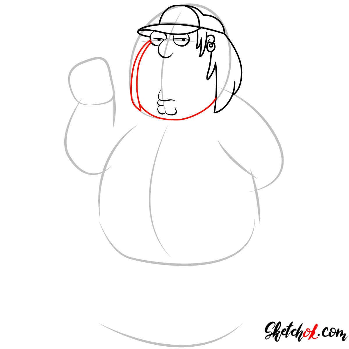 How to draw Chris Griffin - step 05